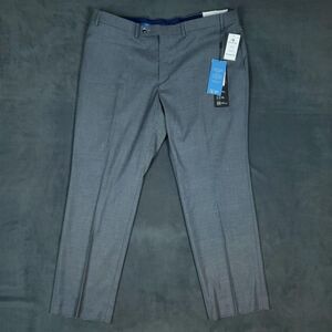 Van Heusen Cool Flex Pants Mens 40x30 Gray Stretch Slim Fit Dress Suit Separates